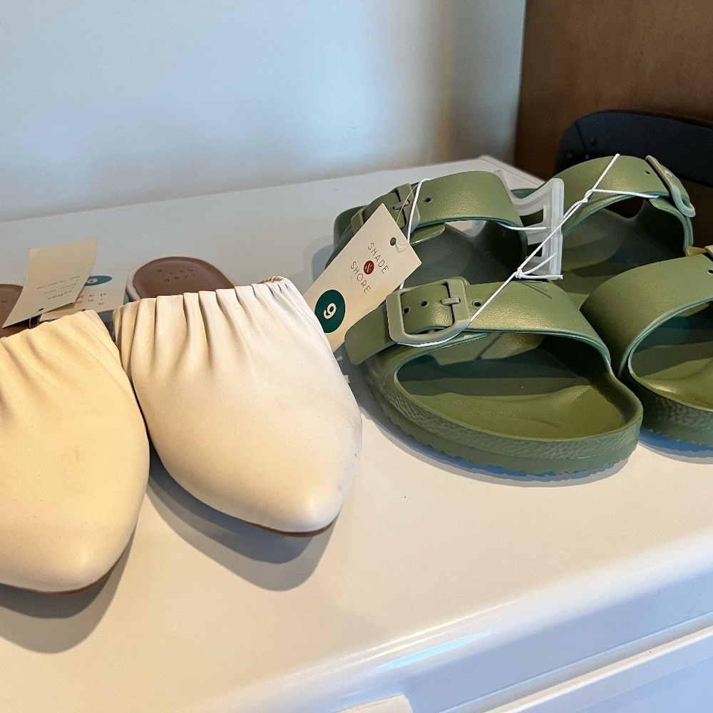 Set of Flats & Sandals Size 9